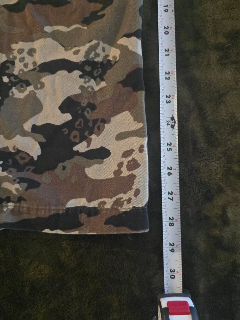 Volcom March Cargo Pants Camo Mens Size 33 Relaxed Straight Cotton - Picture 8 of 9